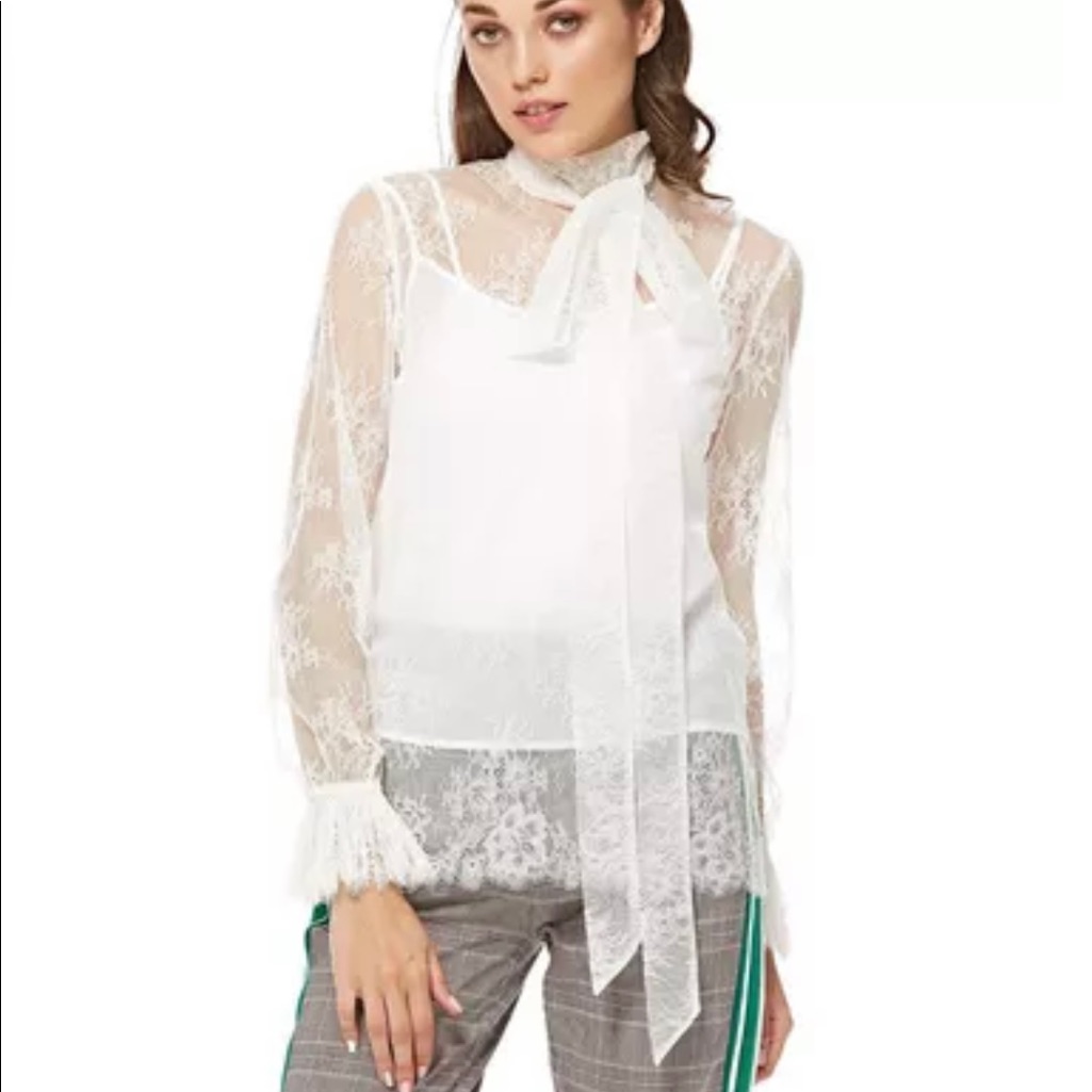 Miss Sixty White Lace Top